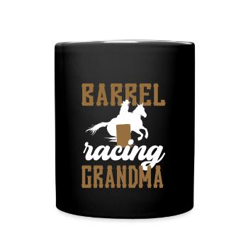 Barrel Racing Grand-mère Cadeau Barrel Racing Grand-mère - Mug uni - noir - Devant