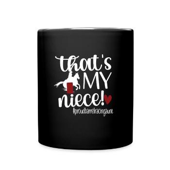 Meilleur cadeau de tante de course de baril Barrel Racer - Mug uni - noir - Devant