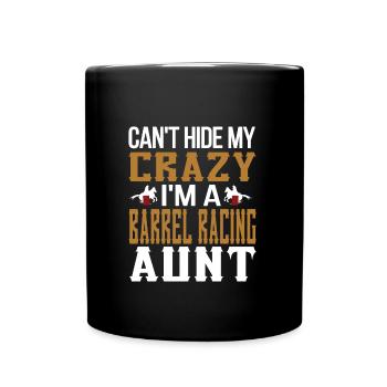 Meilleur cadeau de tante de course de baril Barrel Racer - Mug uni - noir - Devant