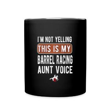 Meilleur Barrel Racing Tante Cadeau Barrel Racer Tante - Mug uni - noir - Devant