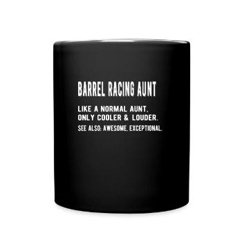 Meilleur Barrel Racing Tante Cadeau Barrel Racer Tante - Mug uni - noir - Devant