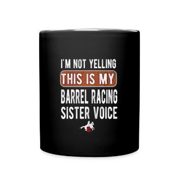 Barrel Racing Sister Meilleure sœur Barrel Racing - Mug uni - noir - Devant
