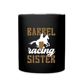 Barrel Racing Sister Meilleure sœur Barrel Racing - Mug uni - noir - Devant