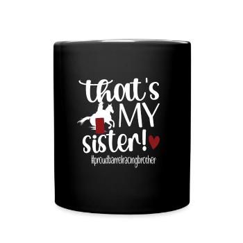 Barrel Racing Brother Meilleur Frère de course de barils - Mug uni - noir - Devant
