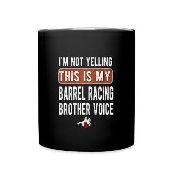 Barrel Racing Brother Barrel Racing Brother Cadeau - Mug uni - noir - Devant