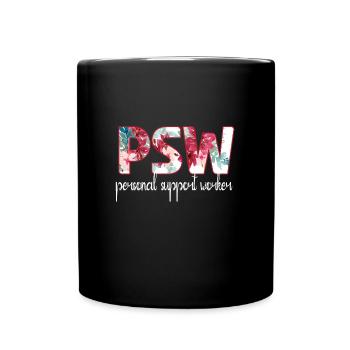 Aide-soignant personnel supervisé socialement - Mug uni - noir - Devant