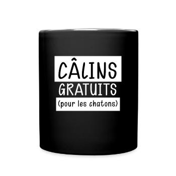 Chatons Humour Pour Femme - Mug uni - noir - Devant