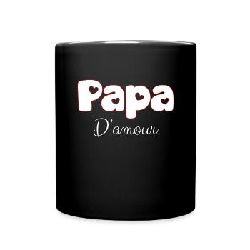 Mon Papa D'Amour Unique Et Incroyable - Mug uni - noir - Devant
