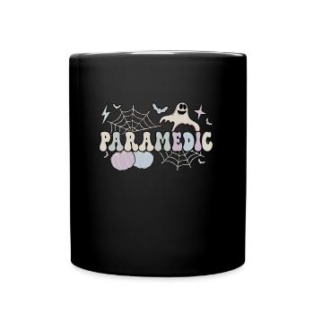 Spooky Paramedic Halloween Cadeaux paramédicaux EMS - Mug uni - noir - Devant