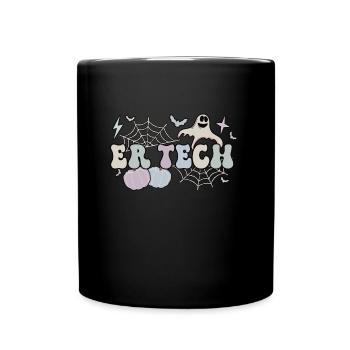 ER Tech Halloween Cadeau de technicien de salle d’urgence - Mug uni - noir - Devant