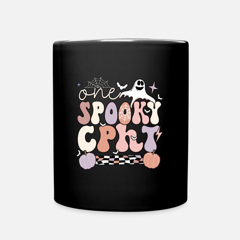 CPhT Tech Certified Pharmacy Technician Halloween - Tasse einfarbig - Schwarz