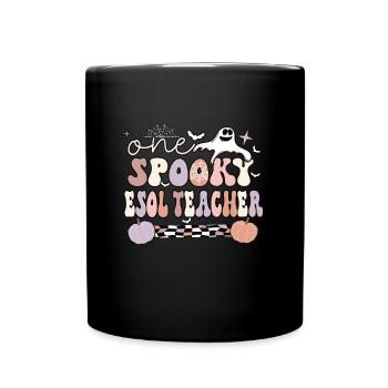 ESOL Teacher Halloween English Teacher Gifts - Tasse einfarbig - Schwarz - Vorne