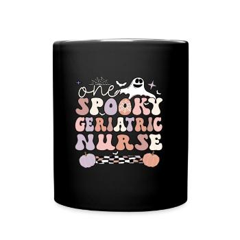 Geriatric Nurse Halloween Geriatric Nursing Gifts - Full Colour Mug - black - Front
