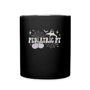 Pediatric PT Halloween Pediatric Physical Therapy - Full Colour Mug - black - Front