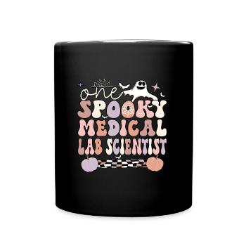 Scientifique de laboratoire médical Halloween Cadeau de laboratoire médical - Mug uni - noir - Devant