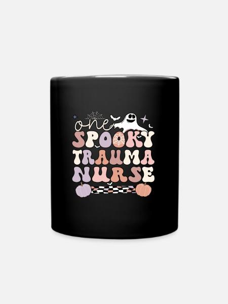 Trauma Nurse Halloween Emergency Trauma Nursing - Tasse einfarbig - Schwarz