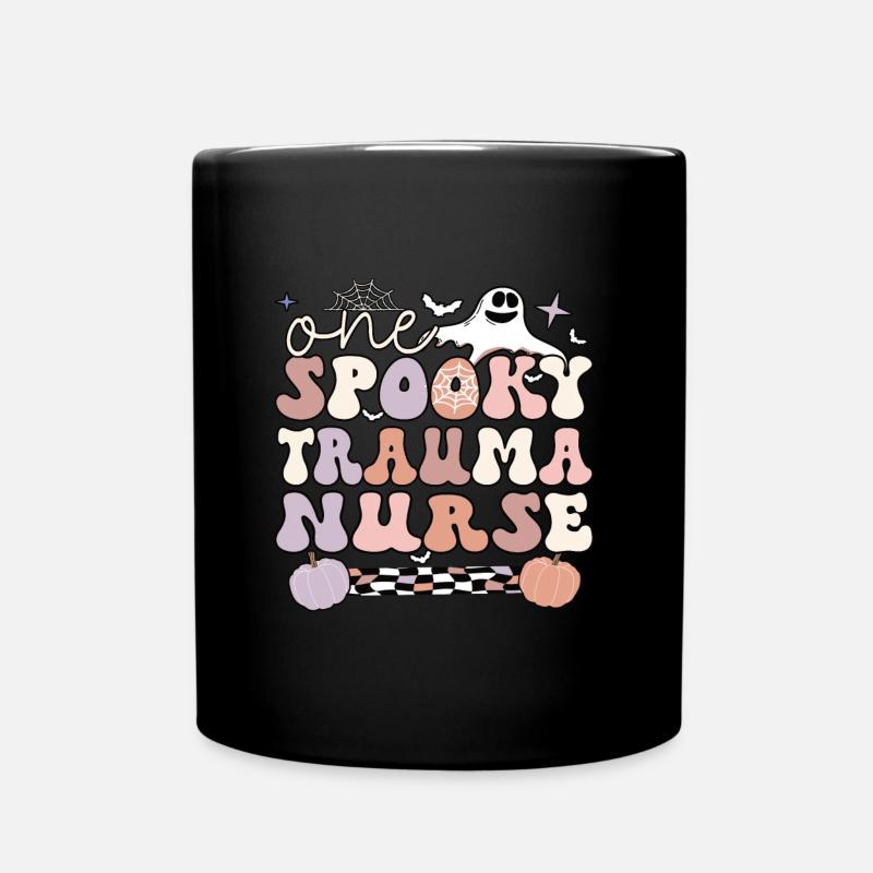 Trauma Nurse Halloween Emergency Trauma Nursing - Tasse einfarbig - Schwarz
