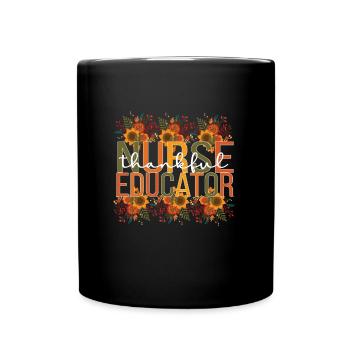 Infirmière éducatrice Thanksgiving RN Formation en soins infirmiers - Mug uni - noir - Devant