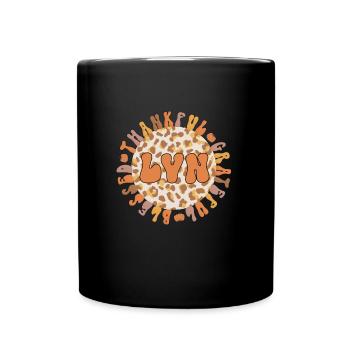 LVN Nurse Licensed Vocational Nurse Thanksgiving - Full Colour Mug - black - Front