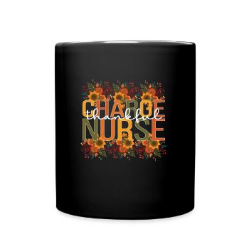 Charge Nurse Thanksgiving Charge Nursing Gifts - Full Colour Mug - black - Front
