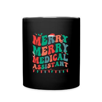 Assistant médical Noël Med Assistant Noël - Mug uni - noir - Devant