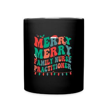 Infirmière praticienne familiale Cadeaux de Noël FNP - Mug uni - noir - Devant