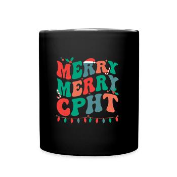 CPhT Christmas Certified Pharmacy Technician Xmas - Tasse einfarbig - Schwarz - Vorne
