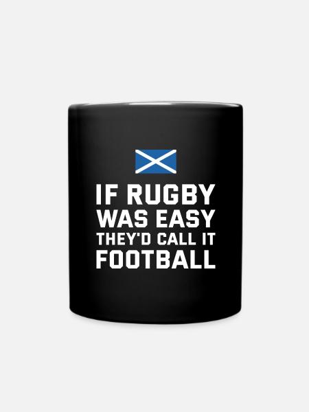 If Rugby Was Easy Scotland Rugby - Full Colour Mug - black