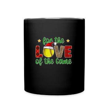 Softball Christmas Gifts Softball Player Xmas - Tasse einfarbig - Schwarz - Vorne