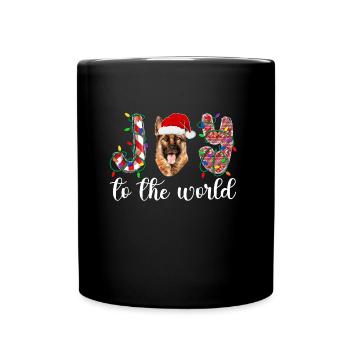English Shepherd Christmas English Shepherd Xmas - Full Colour Mug - black - Front