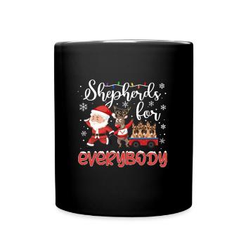 English Shepherd Christmas English Shepherd Xmas - Full Colour Mug - black - Front