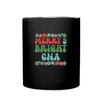Certified Nursing Assistant Christmas CNA Xmas - Tasse einfarbig - Schwarz - Vorne
