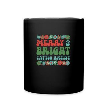 Tattoo Artist Christmas Tattoo Master Xmas Gifts - Full Colour Mug - black - Front