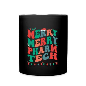 Pharmacy Technologist Christmas Pharmacy Tech Xmas - Tasse einfarbig - Schwarz - Vorne