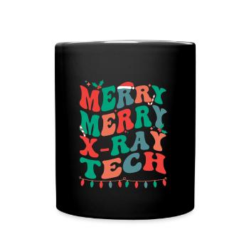 X Ray Technologist Christmas Radiology Tech Xmas - Tasse einfarbig - Schwarz - Vorne