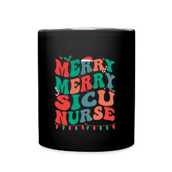SICU Nurse Christmas Chirurgie ICU Nursing Xmas - Mug uni - noir - Devant