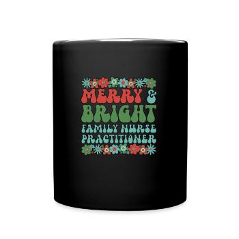 Family Nurse Practitioner Christmas FNP Xmas Gifts - Tasse einfarbig - Schwarz - Vorne