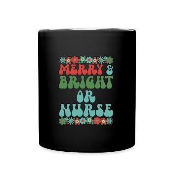 OR Nurse Christmas Operating Room Nurse Xmas Gifts - Full Colour Mug - black - Front
