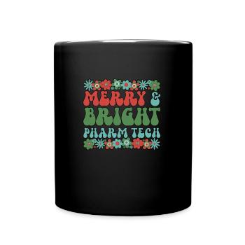 Pharmacy Technologist Christmas Pharmacy Tech Xmas - Tasse einfarbig - Schwarz - Vorne
