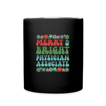 Physician Associate Christmas PA Xmas Gifts - Full Colour Mug - black - Front