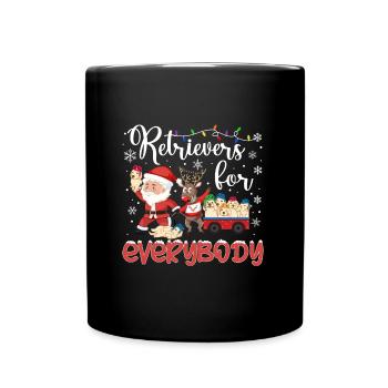 Golden Retriever Christmas Golden Dog Gift - Full Colour Mug - black - Front