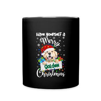 Golden Retriever Christmas Golden Dog Xmas Gifts - Full Colour Mug - black - Front