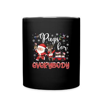 Pug Christmas Gifts Pug Xmas Party Pug Lover - Full Colour Mug - black - Front