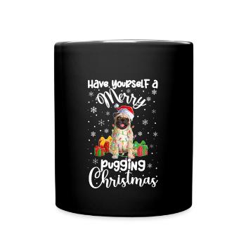 Pug Christmas Gifts Pug Xmas Party Pug Lover - Full Colour Mug - black - Front