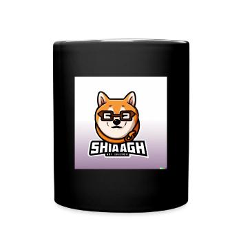 Shiba Inu with glasses - Tasse einfarbig - Schwarz - Vorne