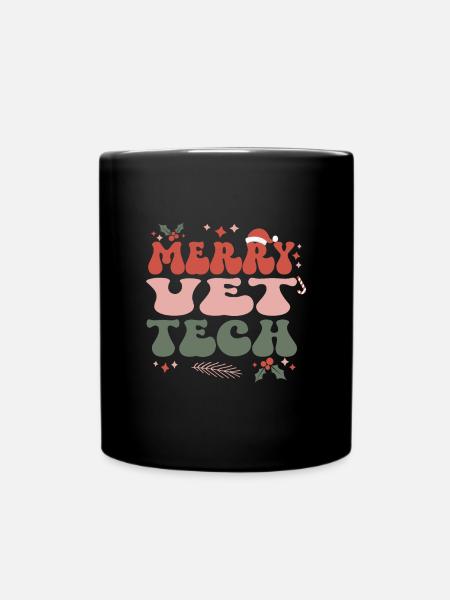 Veterinary Technician Christmas Vet Tech Xmas Gift - Tasse einfarbig - Schwarz