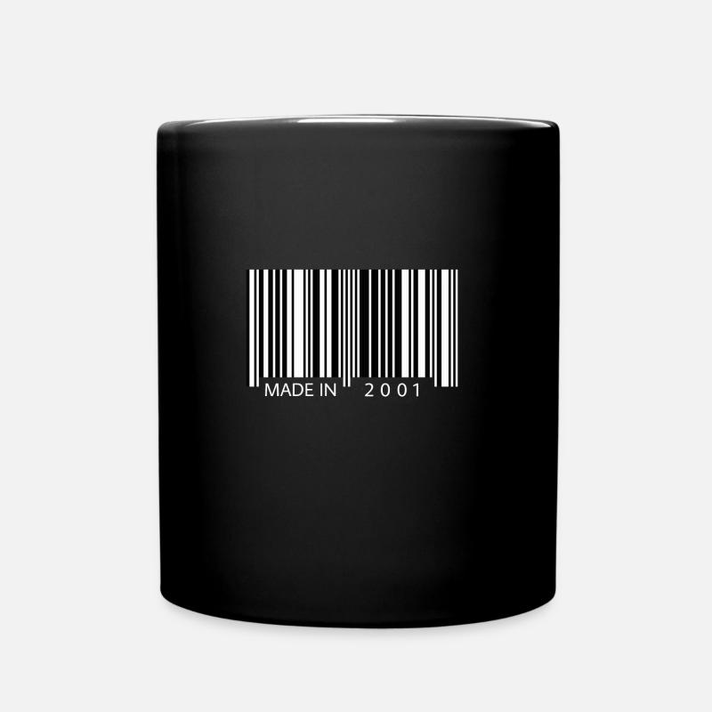 Fabriqué en 2001 Barcode Gift - Mug uni - noir