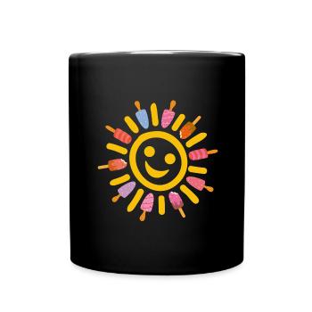 Sun Summer Popsicles - Full Colour Mug - black - Front