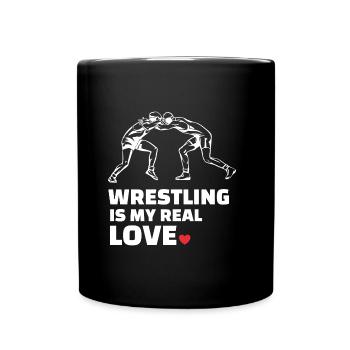 Ich Liebe Es Zu Ringen - Tasse einfarbig - Schwarz - Vorne