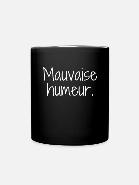 Mauvaise humeur. - Mug uni - noir